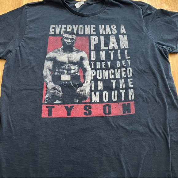 Tyson Graphic Tee 2XL – “Everyone Has a Plan” Quote - Picture 1 of 6
